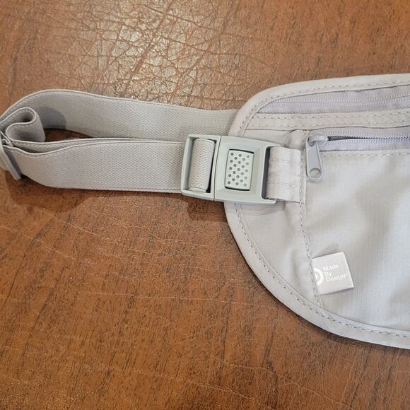 Made By Design RFID Blocking Anti Theft Belt Wallet Gray Up To 38" New, no tags - Picture 5 of 9